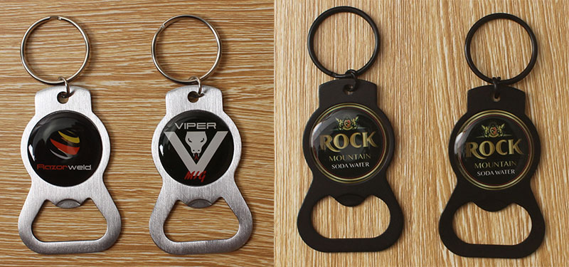 Epoxy Domed Bottle Opener Keychain Epoxy Domed Bottle Opener Keychain